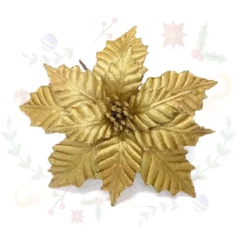 Flor Navideña 27cm-11 Pétalos