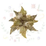 Flor Navideña 34cm-14 Pétalos