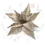 Flor Navideña 35cm-11 Pétalos