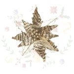 Flor Navideña 30cm-10 Pétalos