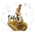 Figura con Movimiento Pastor Vaca