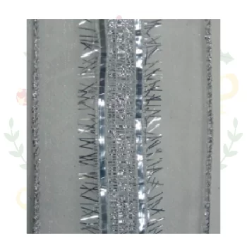 Cinta De Velo Metalizada De 2.5" X 10 Yds