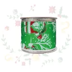 Cinta Navideña En Satin Escarchado De 6Cms