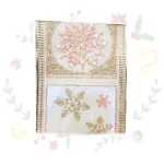 Cinta De Tela Escarchada De 6Cms X 10Yds