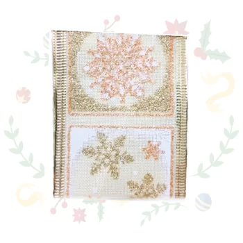 Cinta De Tela Escarchada De 6Cms X 10Yds