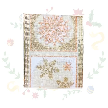 Cinta De Tela Escarchada De 6Cms X 10Yds