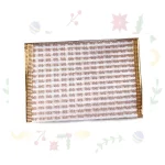 Cinta Navideña Alambrada De 10Cms X 1Yds