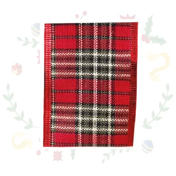 Cinta Alambrada Escocesa De 6.3Cms X 10Yds