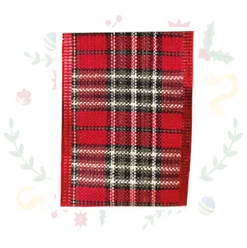 Cinta Alambrada Escocesa De 6.3Cms X 10Yds