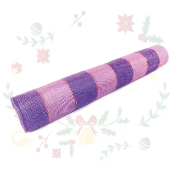 Cinta Malla Escocesa Con Lurex De 26Cms X 10Yds