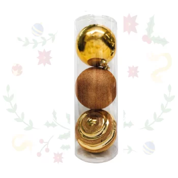 Bolas Navideñas De 15cms X 3 und