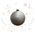 Bola Navideña Crema De 15cm X 1und