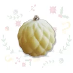 Bola Navideña en Gamuza De 20cm x 1und