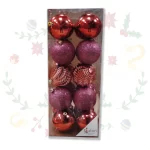 Caja de Bolas Navideñas de 8cm x 20und