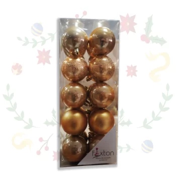 Caja de Bolas Navideñas de 6cm x 20und