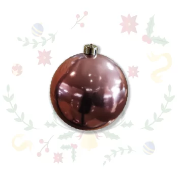 Bola Navideña Perlada de 15cm x 1und