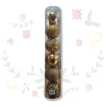 Tubo De Bolas Navideñas De 6Cms X 10und
